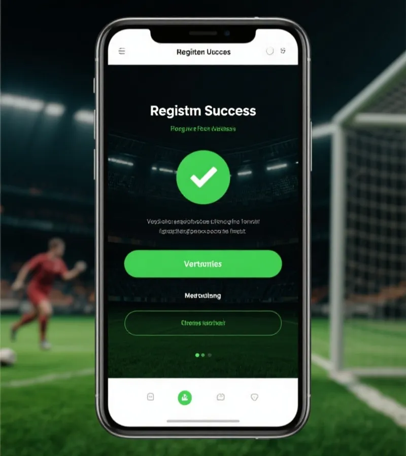 註冊完成示意畫面