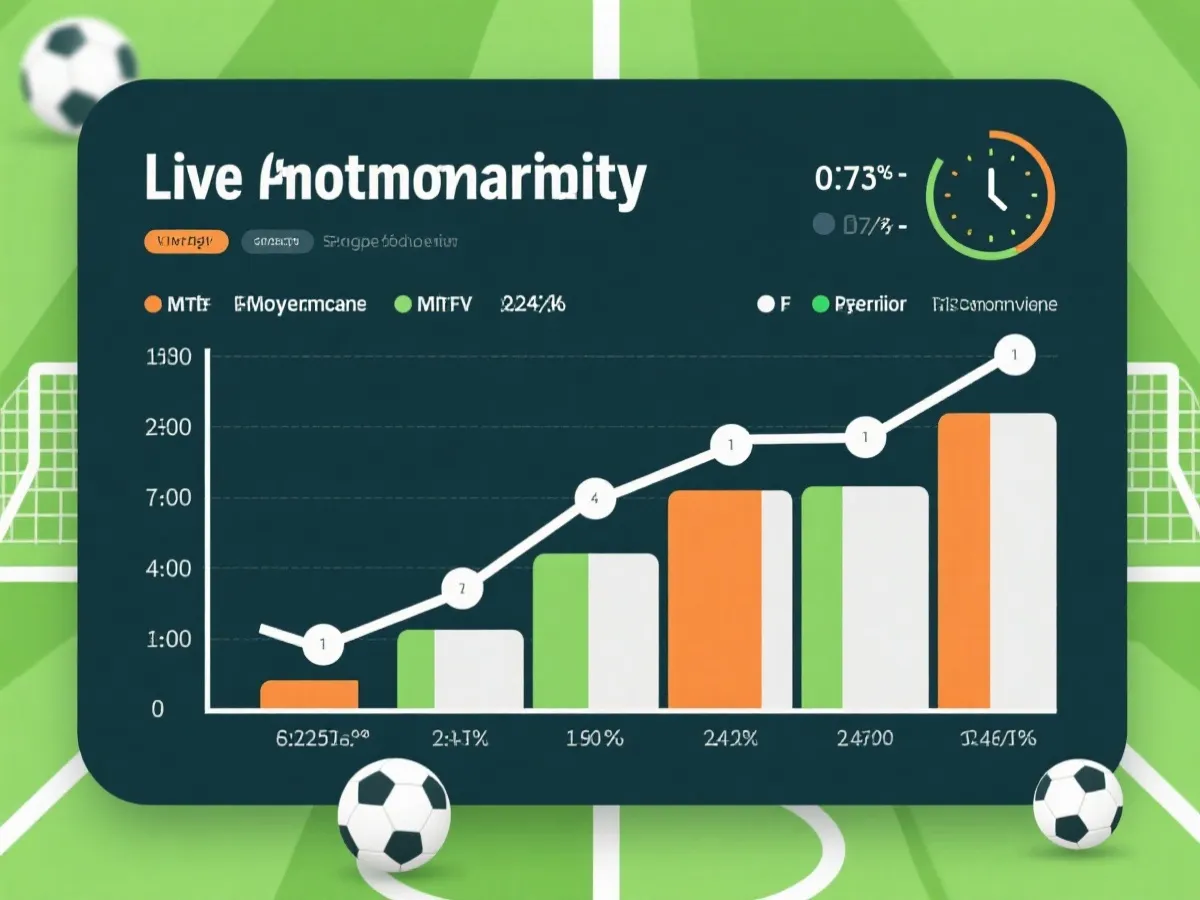 滾球投注與即時數據變化示意圖